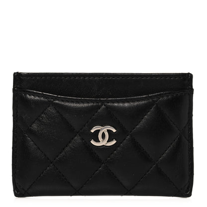 Chanel Lambskin Quilted Card Holder Black 1 of 10