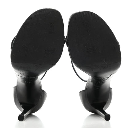 Saint Laurent Calfskin Jane 110 Ankle Strap Sandals 36.5 Black 5 of 11