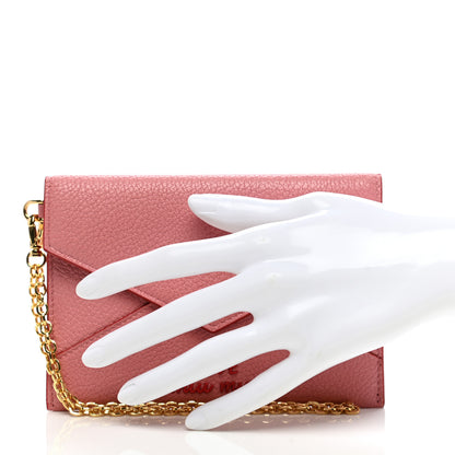 Miu Miu Goatskin Madras Love Wristlet Pouch Rosa 2 of 8