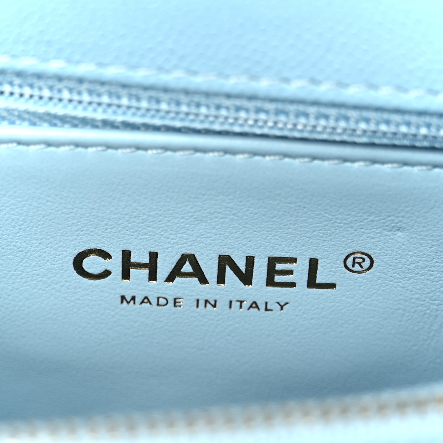 Chanel Caviar Quilted Small Coco Chain Handle Flap Light Blue 6 of 12