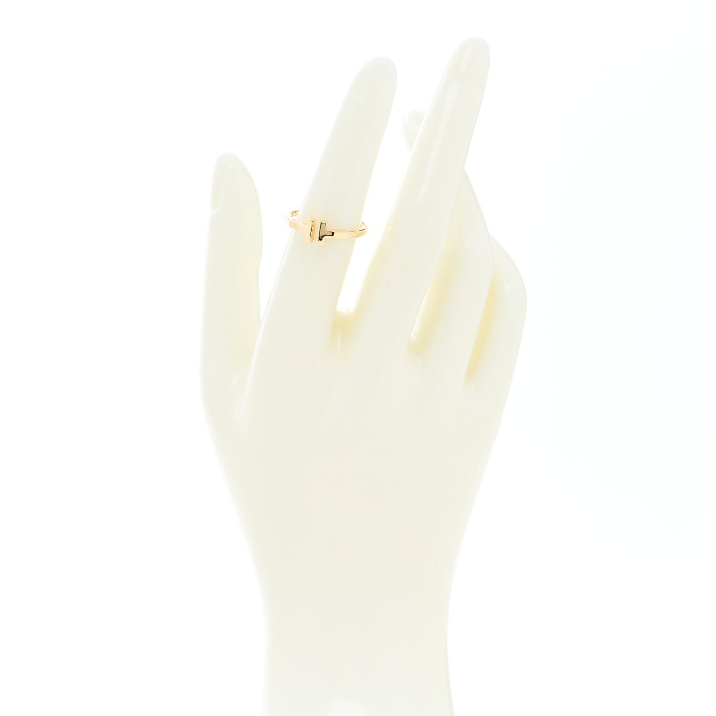 18K Yellow Gold T Wire Ring 50 5.5
