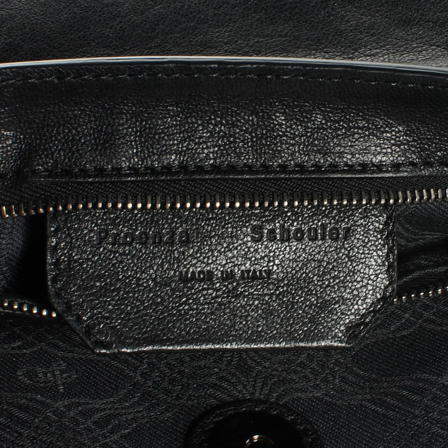 Proenza Schouler Woven Leather PS1 Medium Satchel Black 7 of 14
