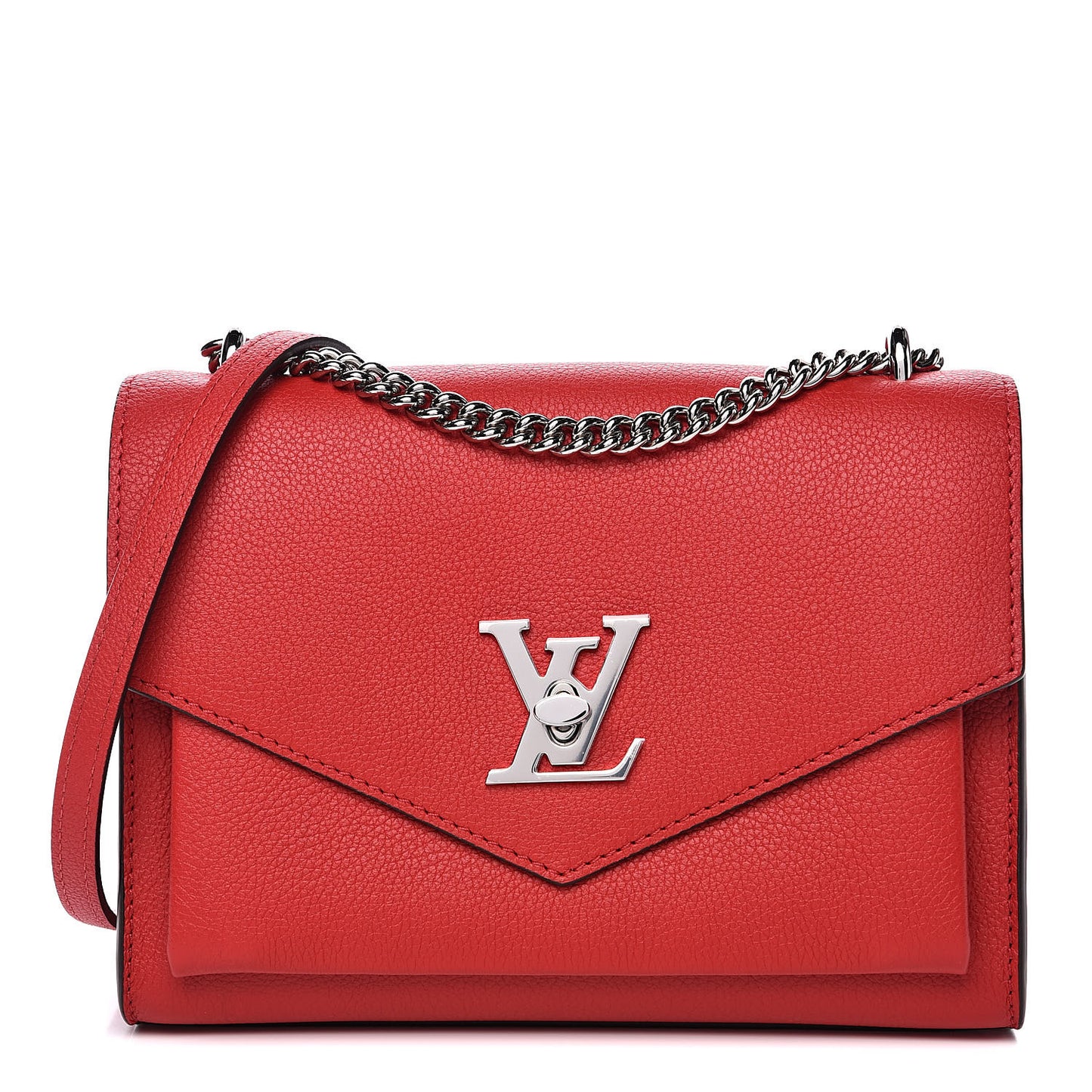Soft Calfskin Mylockme Chain Bag BB Rubis