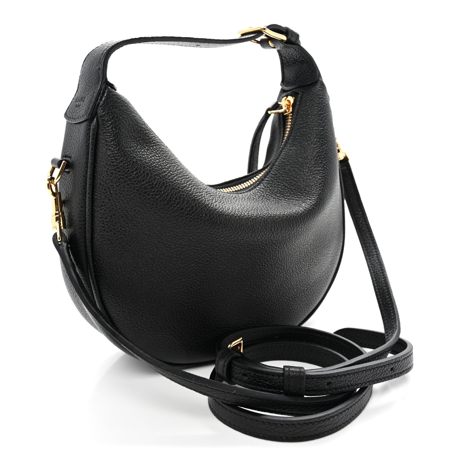 Celine Supple Grained Calfskin Teen Lulu Shoulder Bag Black 3 of 9