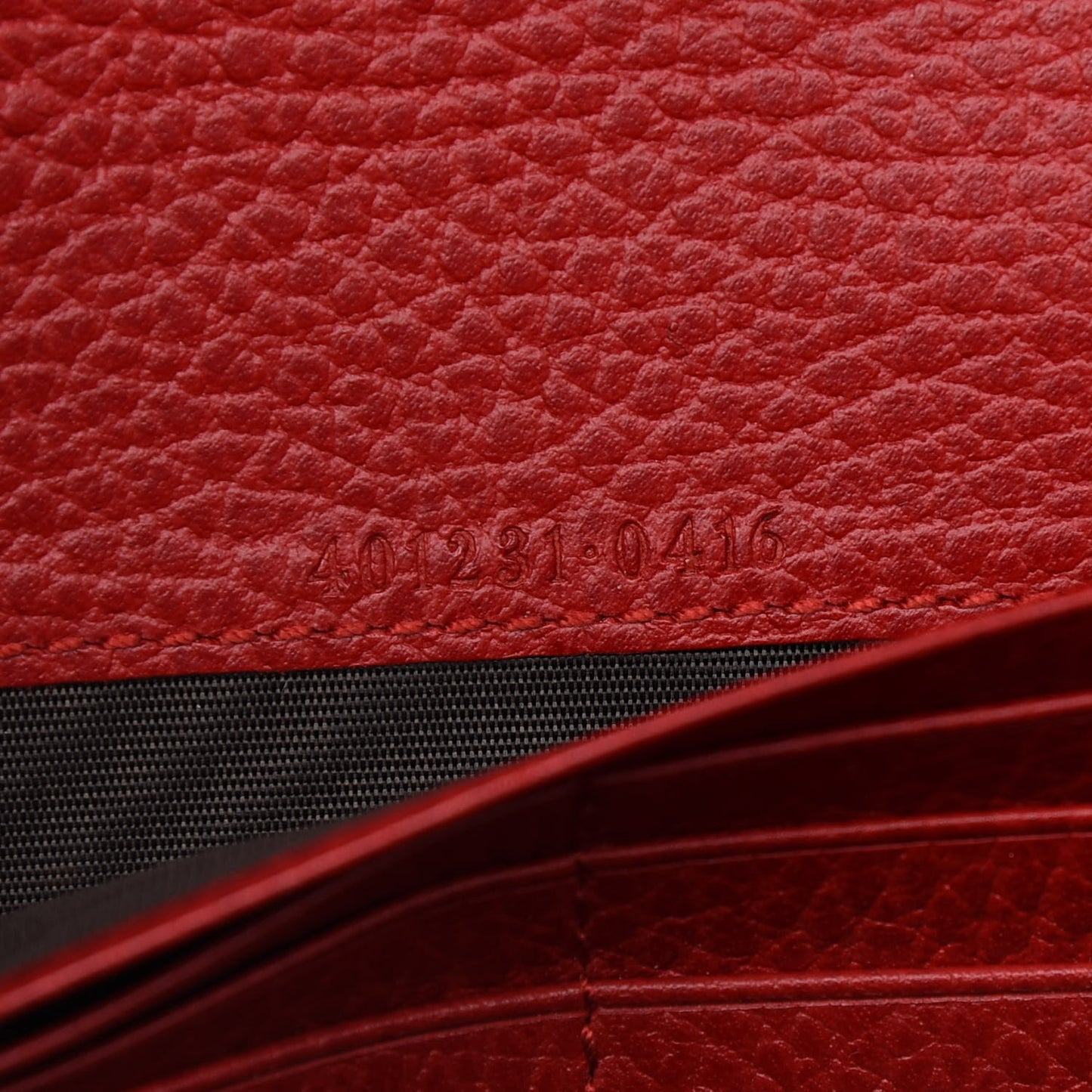 Calfskin Mini Dionysus Chain Wallet Hibiscus Red