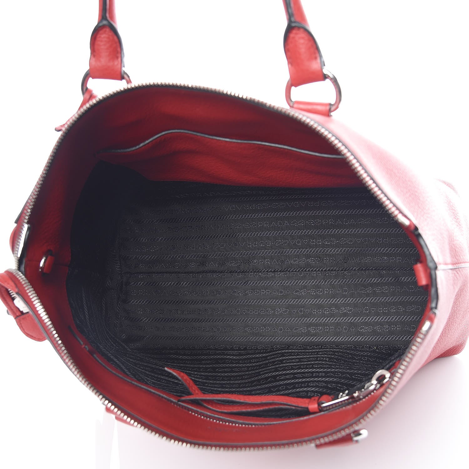 Prada Vitello Phenix Tote Rosso 6 of 11