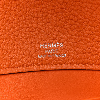 Hermes Togo Sac A Depeches 21 Messenger Bag Orange 6 of 9