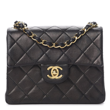 Chanel Lambskin Quilted Mini Square Flap Bag Black 1 of 13