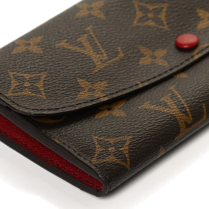 Louis Vuitton Monogram Emilie Wallet Rouge 10 of 12