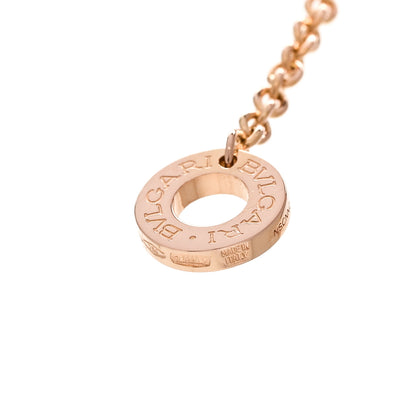 Bulgari 18K Rose Gold Diamond Black Ceramic B.Zero1 Necklace 5 of 6