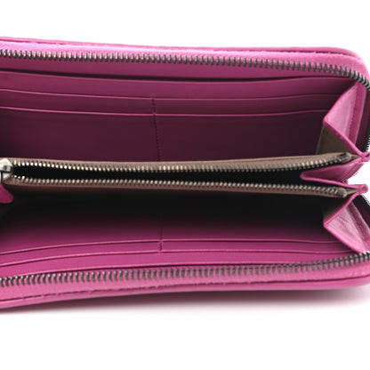 Bottega Veneta Nappa Intrecciato Zip Around Wallet Ametista 5 of 11