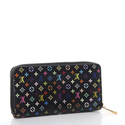 Louis Vuitton Monogram Multicolor Zippy Wallet Black 3 of 10