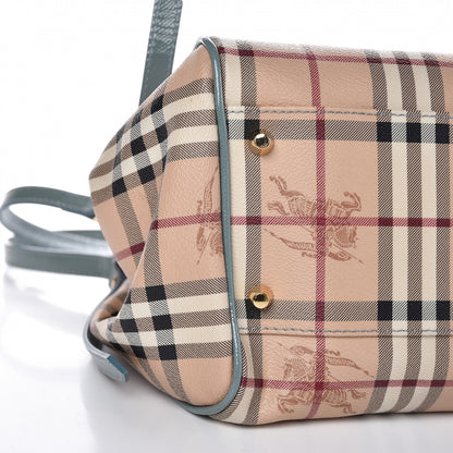 Burberry Haymarket Check Small Canterbury Tote Eucalyptus Grey 8 of 11