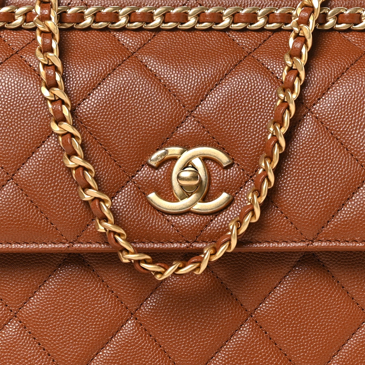 Chanel Caviar Quilted Multi Chain Backpack Light Brown 10 of 16