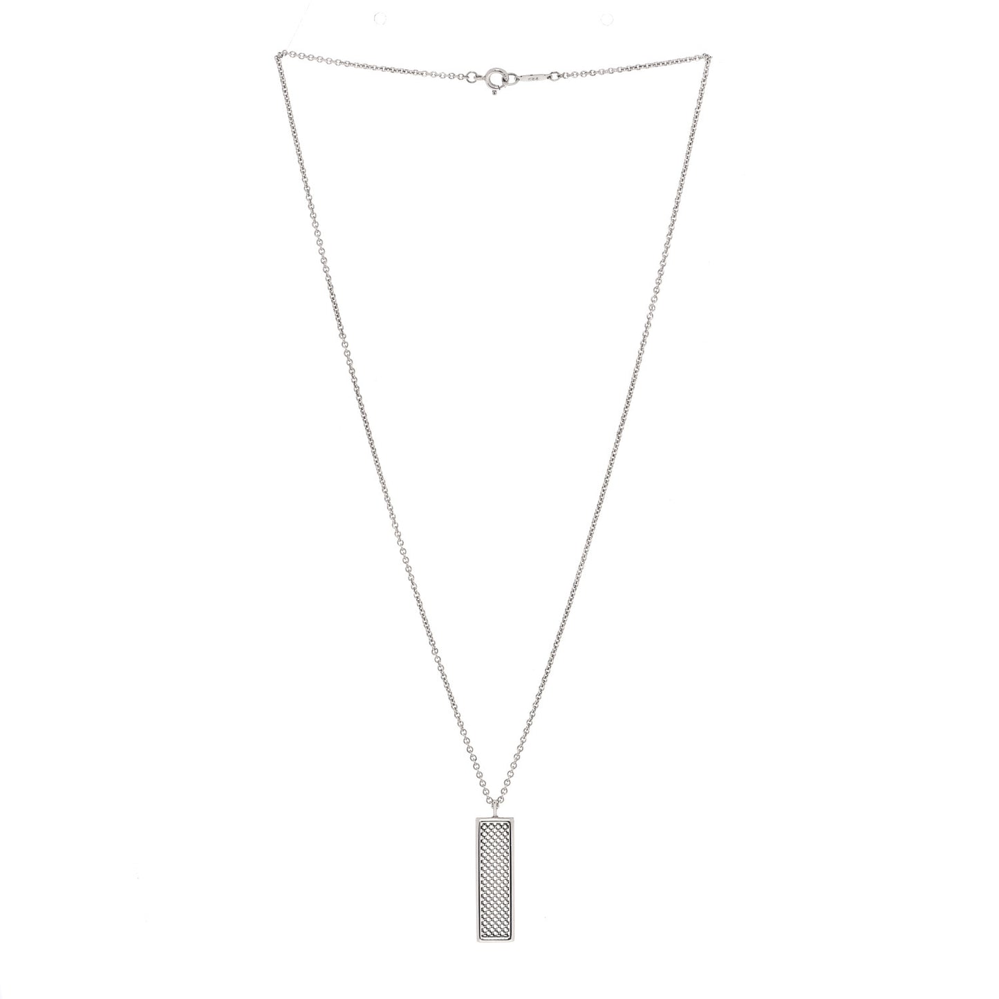 Sterling Silver Somerset Mesh Bar Pendant Necklace