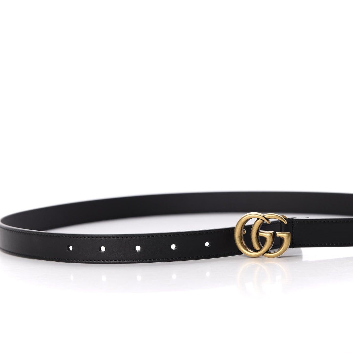 Calfskin Double G 20mm Belt 90 36 Black