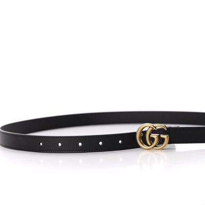 Gucci Calfskin Double G 20mm Belt 90 36 Black 4 of 5