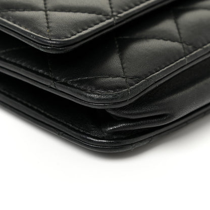 Chanel Lambskin Quilted Trendy CC Wallet On Chain WOC Black 19 of 22
