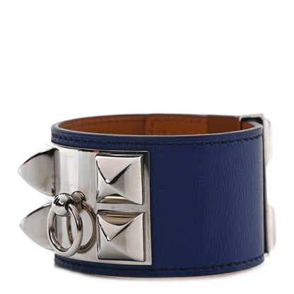 Hermes Swift Collier de Chien CDC Bracelet S Bleu Saphir 1 of 5