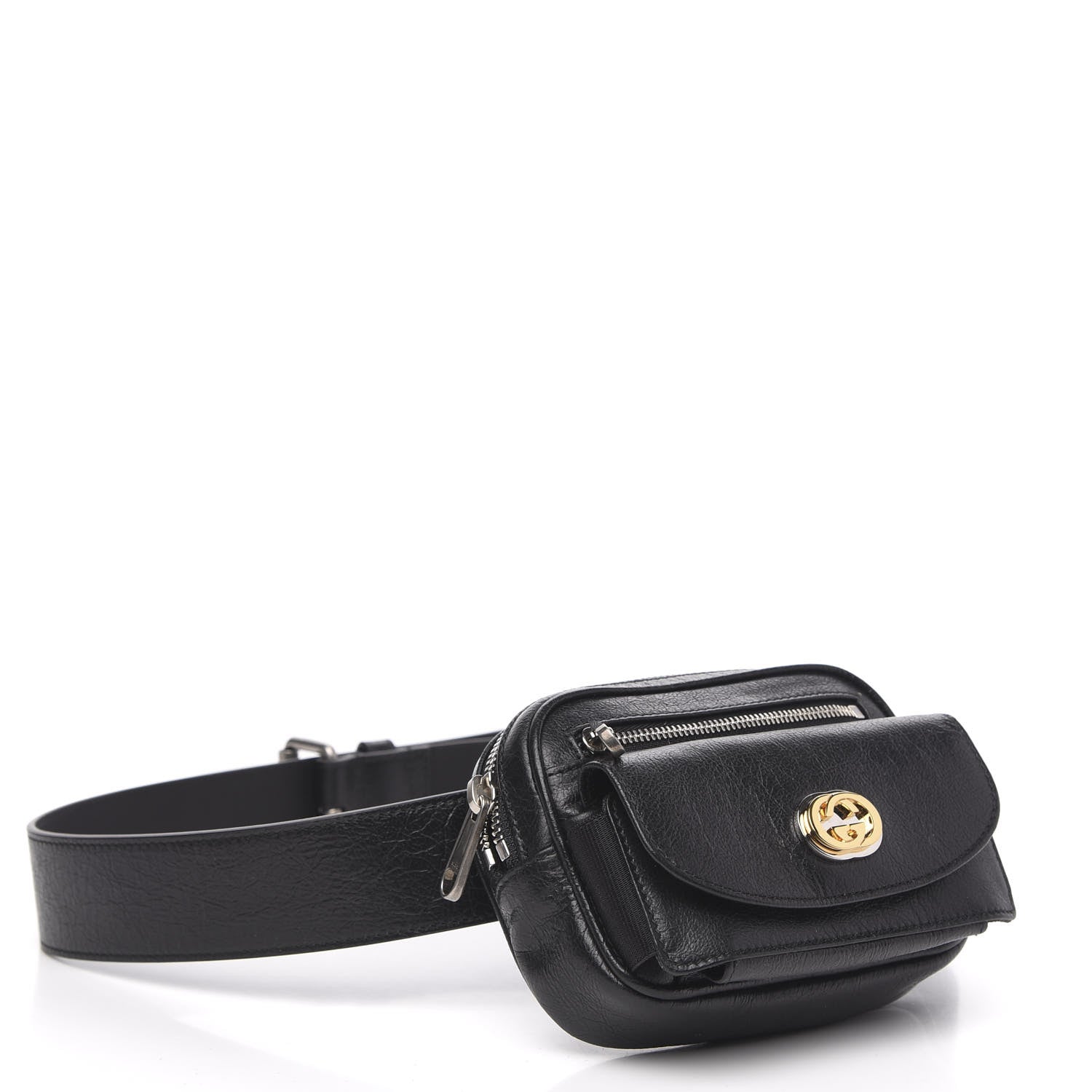 Gucci Fluffy Calfskin Mini Morpheus Belt Bag 90 36 Black 4 of 11