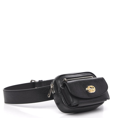 Gucci Fluffy Calfskin Mini Morpheus Belt Bag 90 36 Black 4 of 11