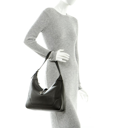 Hermes Taurillon Clemence Trim II 35 Shoulder Bag Graphite 2 of 6