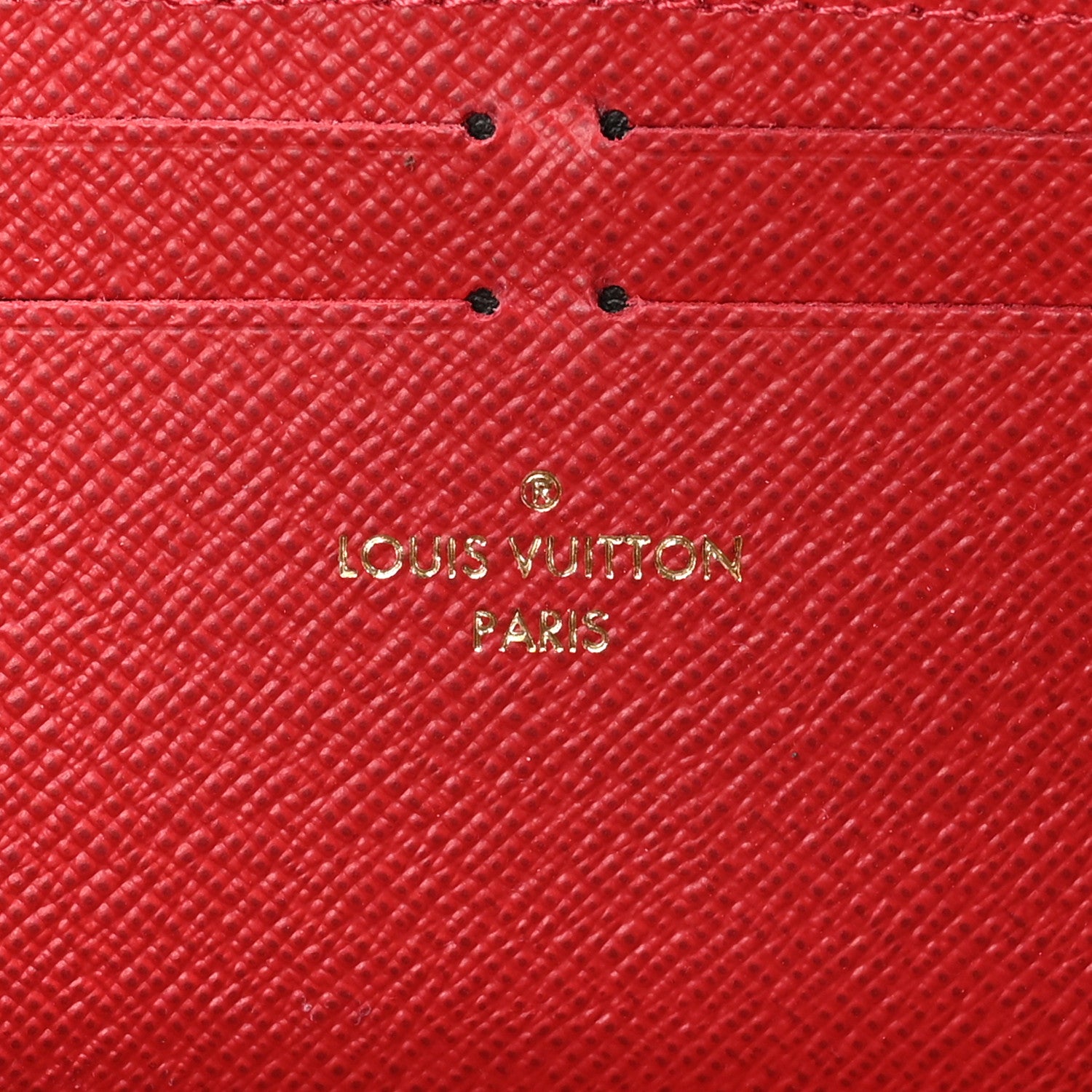 Louis Vuitton Damier Ebene Clemence Wallet Cherry 6 of 8