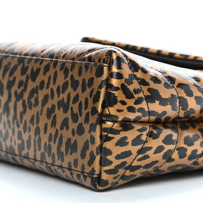 Saint Laurent Calfskin Y Quilted Monogram Small Loulou Chain Satchel Leopard 7 of 7