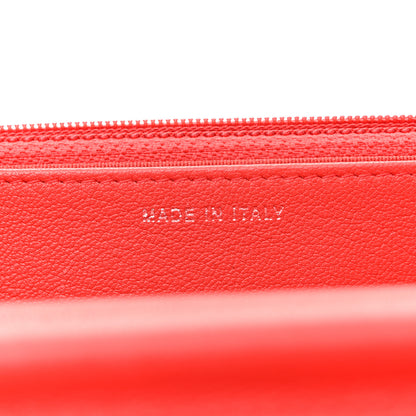 Chanel Grained Calfskin Quilted CC Box Wallet On Chain WOC Red 7 of 15
