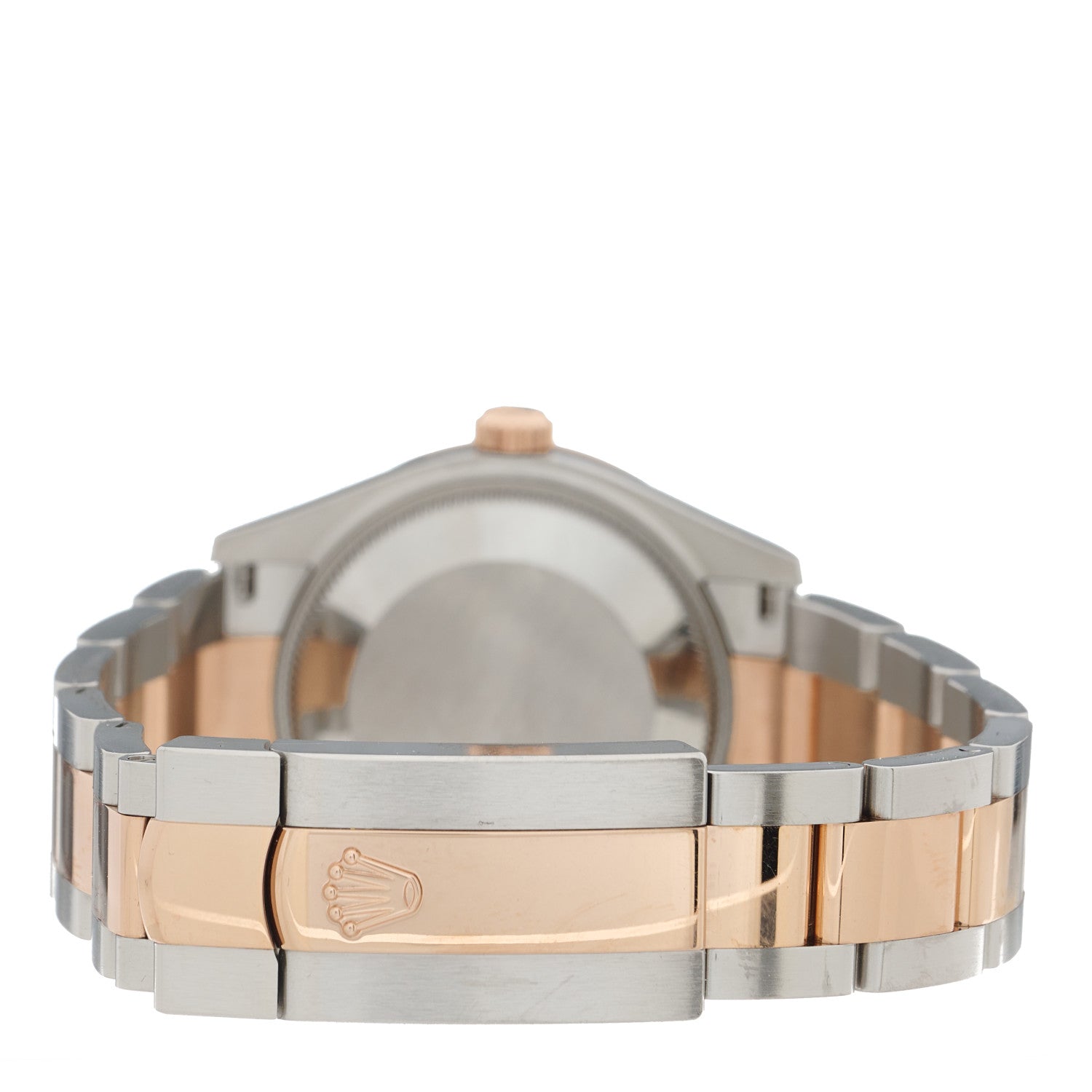 Rolex Stainless Steel 18K Everose Gold Diamond 31mm Oyster Perpetual Watch Chocolate Roman 278341 3 of 4