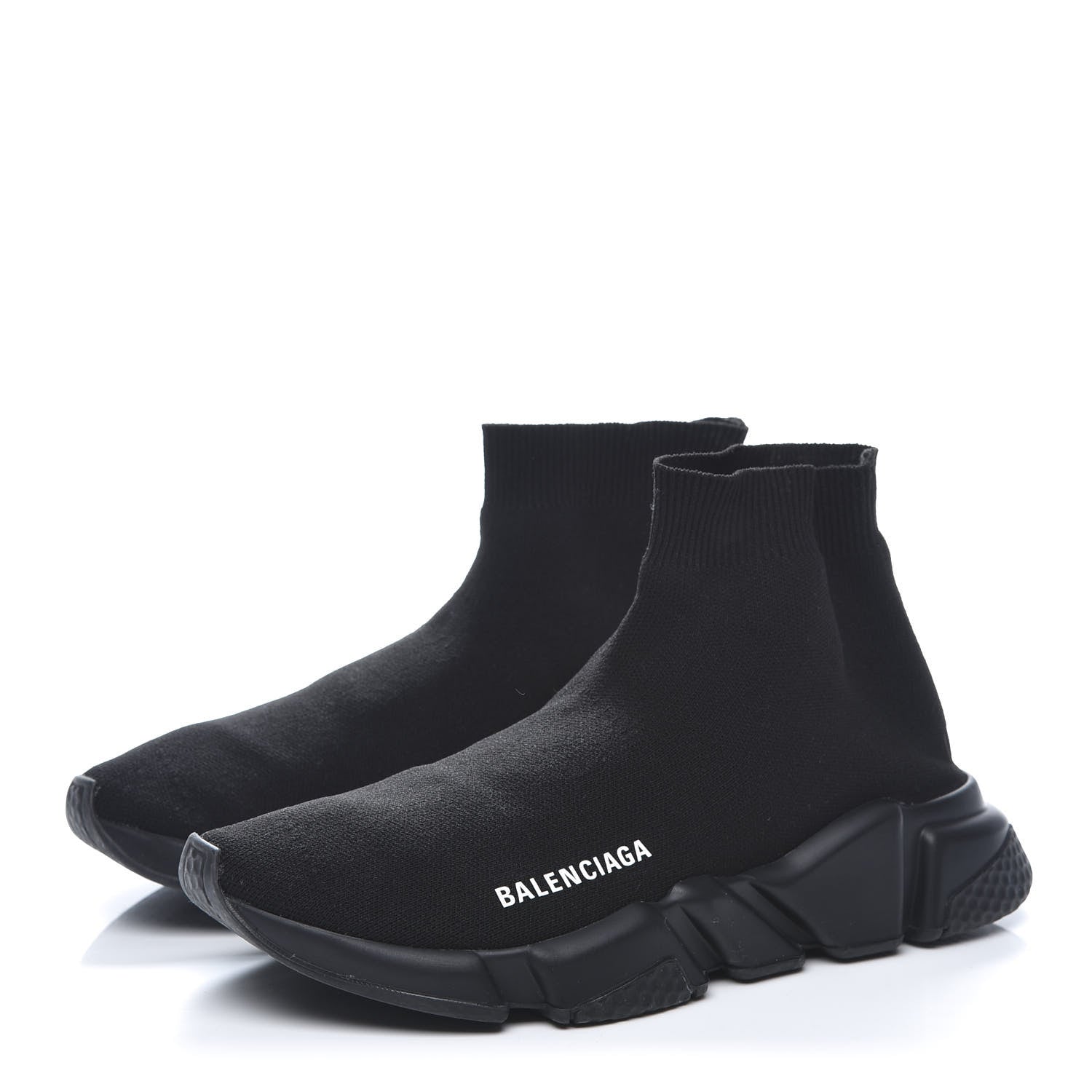 Balenciaga Neoprene Knit Womens Speed Sneakers 39 Black 3 of 10