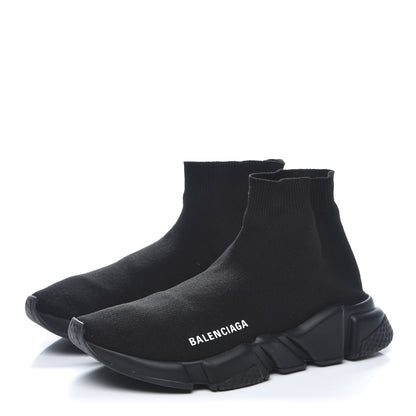 Balenciaga Neoprene Knit Womens Speed Sneakers 39 Black 3 of 10