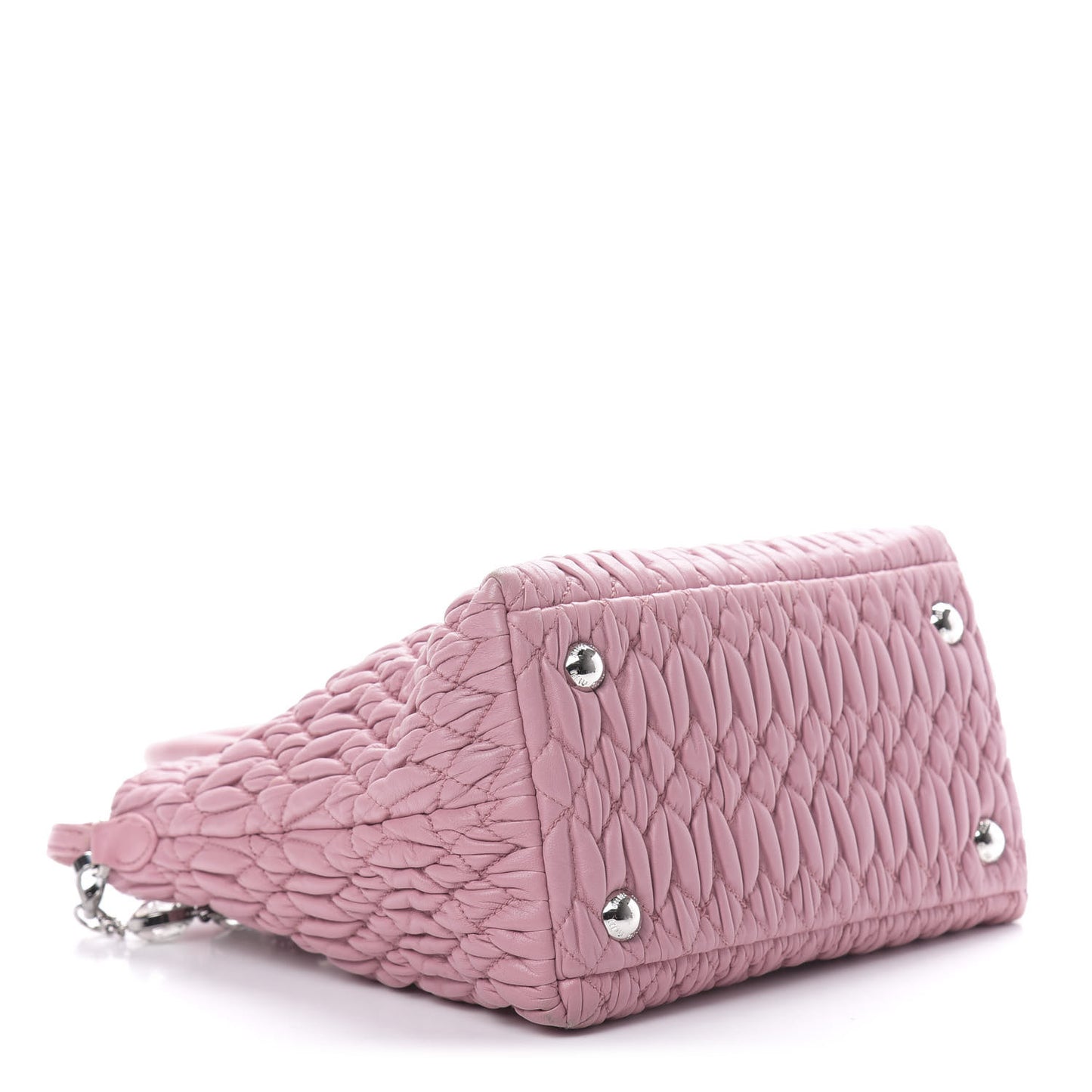 Nappa Matelasse Crystal Top Handle Rosa
