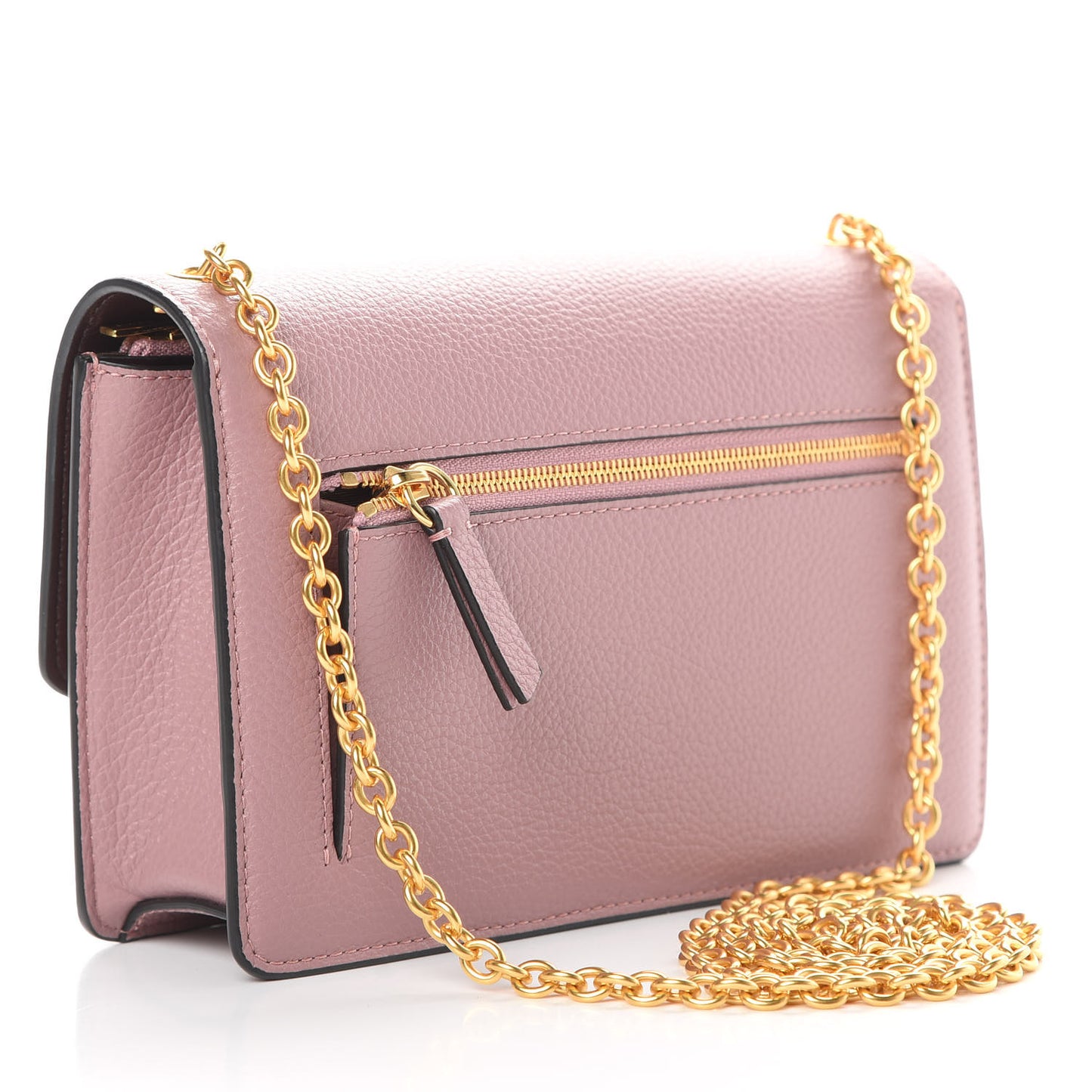 Small Classic Grain Calfskin Small Darley Mocha Rose