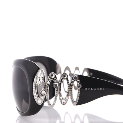 Bulgari Oval Crystal 8016-B Sunglasses Black 8 of 9