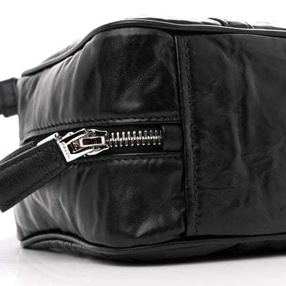 Prada Nappa Antique Small Re-Edition 2001 Two Handle Crossbody Bag Black 9 of 15