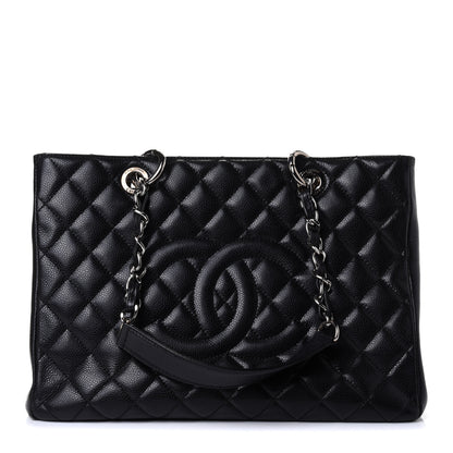Chanel Caviar Quilted Grand Shopping Tote GST Black 1 of 4