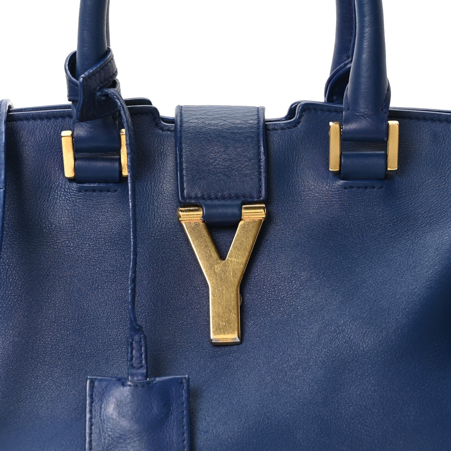 Saint Laurent Calfskin Small Classic Y Cabas Royal Blue 8 of 10