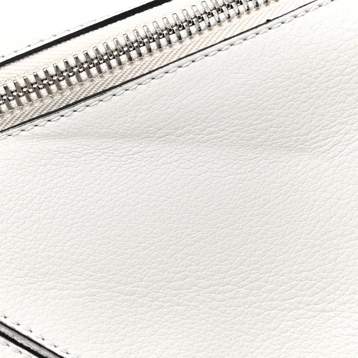 Calfskin Medium Puzzle Bag White
