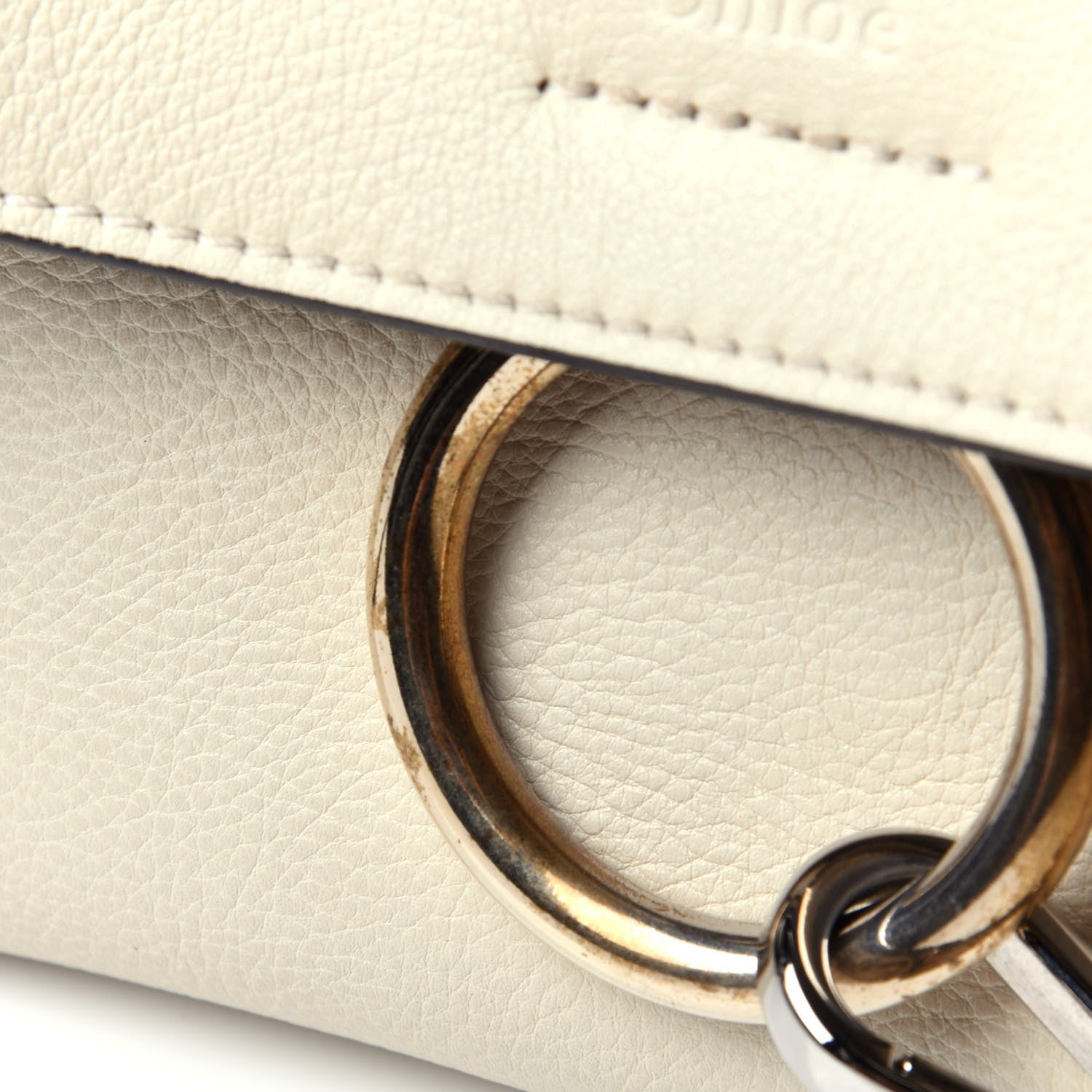 Chloe Calfskin Mini Faye Day Shoulder Bag Off White 13 of 13