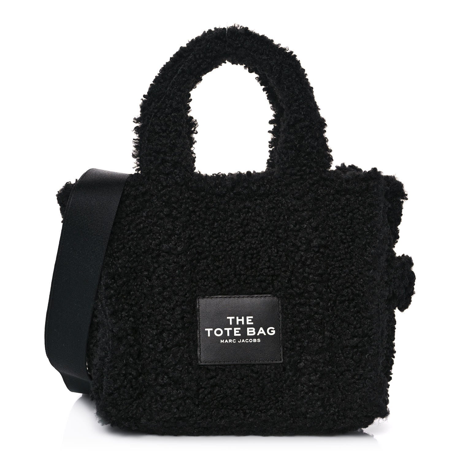 Marc Jacobs Polyester Cotton Mini The Teddy Traveler Tote Bag Black 1 of 10
