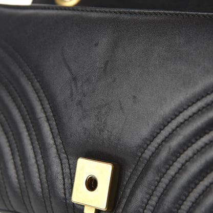 Gucci Calfskin Matelasse Small GG Marmont Shoulder Bag Black 11 of 11