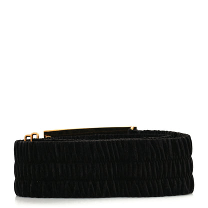 Fendi Velvet Maxi FF Stretch Belt 85 Black 2 of 4