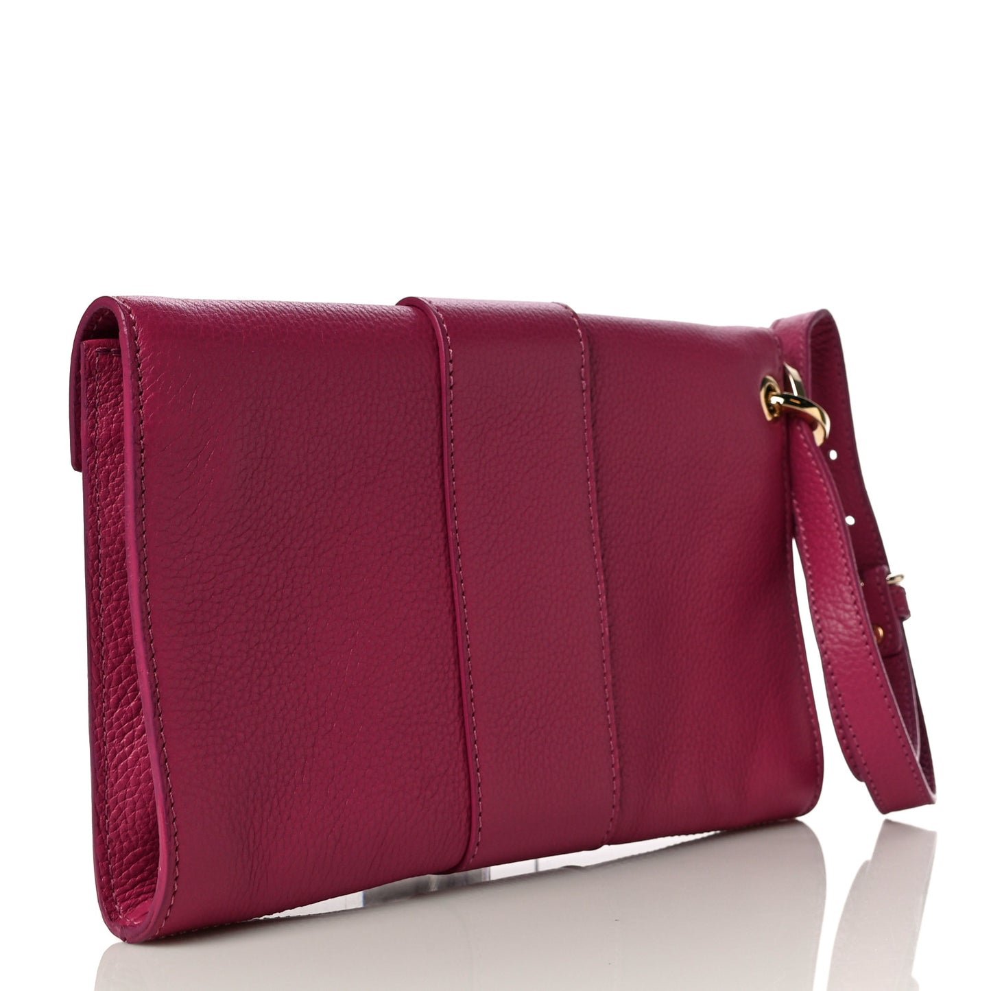 Calfskin Rivera Flap Clutch Pink