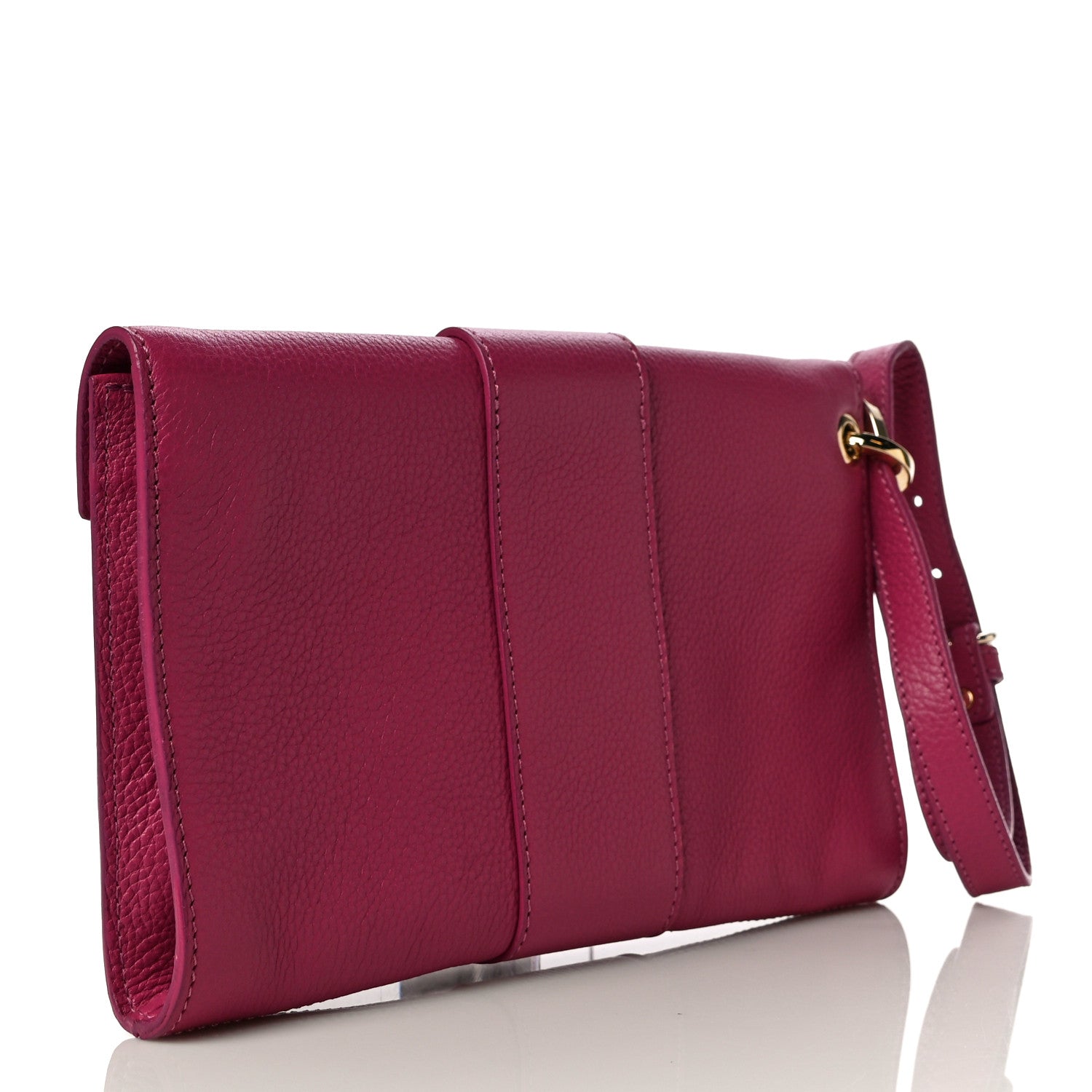 Jimmy Choo Calfskin Rivera Flap Clutch Pink 3 of 11