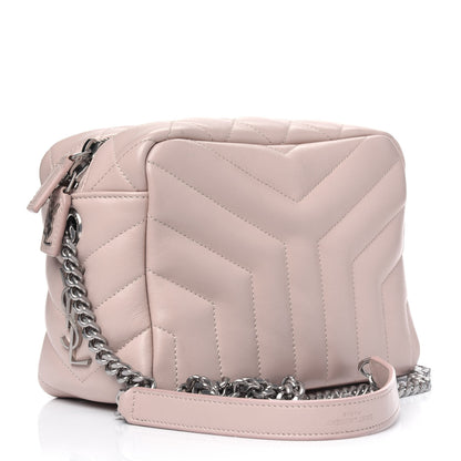 Saint Laurent Calfskin Y Quilted Monogram Small Loulou Bowling Bag Tender Pink 2 of 4