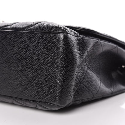 Chanel Caviar Quilted Jumbo Single Flap Black 6 of 13