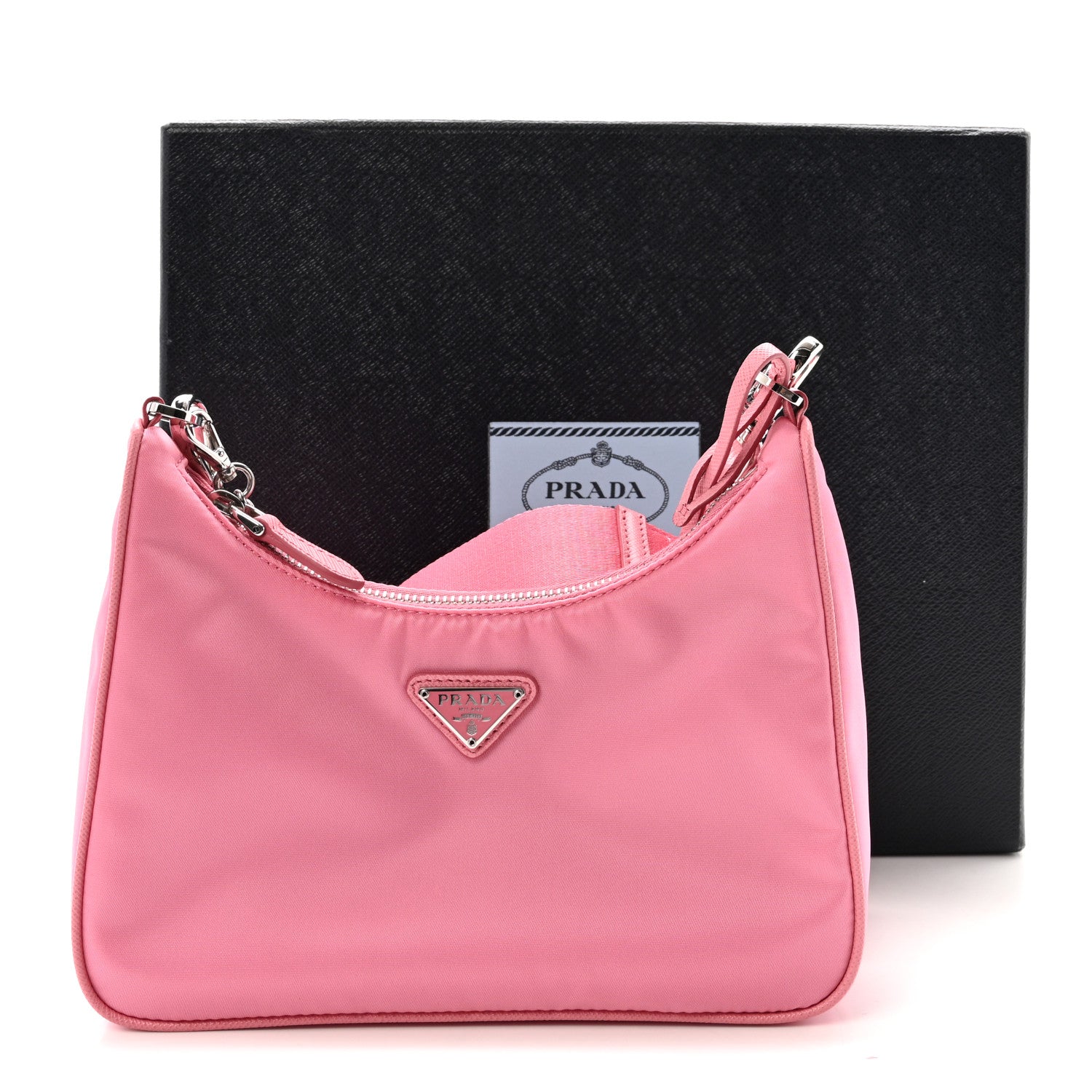 Prada Nylon Re-Edition 2005 Shoulder Bag Begonia 10 of 10