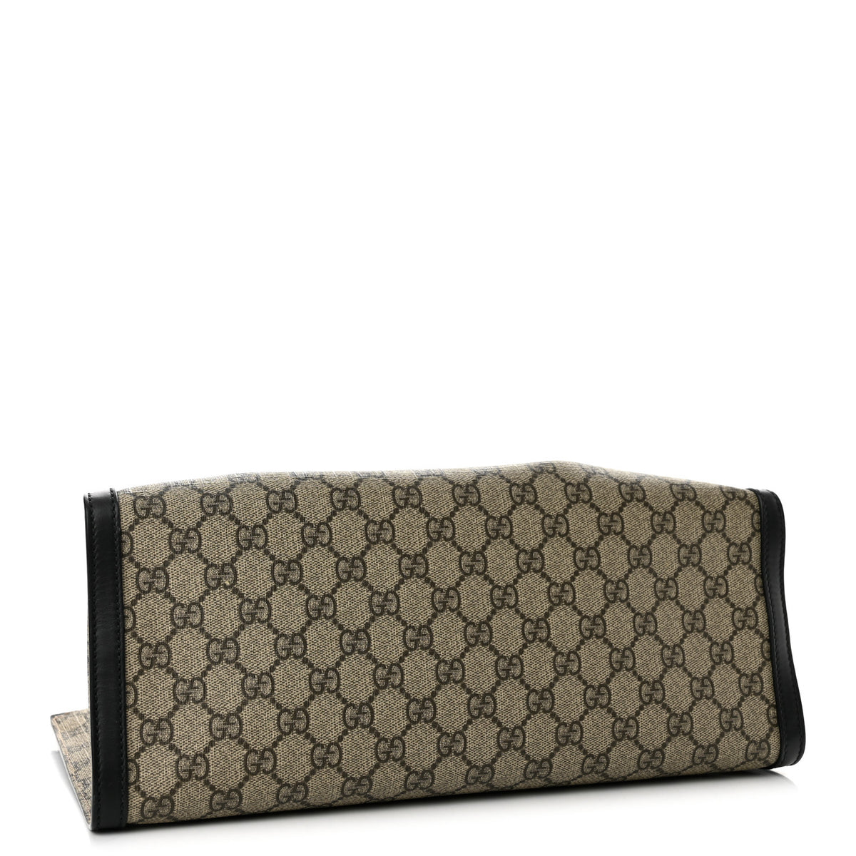 GG Supreme Monogram Medium Padlock Tote Black