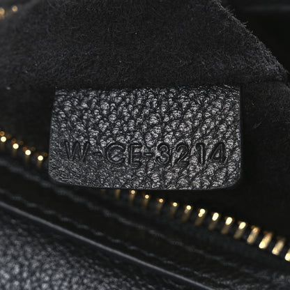 Celine Supple Calfskin Cuir Triomphe Small Heloise Shoulder Bag Black 8 of 11